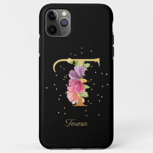 Case-Mate iPhone Case Monogramme Floral Personnaliser Nom Initiale Lettr