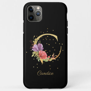 Case-Mate iPhone Case Monogramme floral Personnaliser Nom Lettre C initi