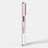 Coques Case-Mate iPhone Monogramme floral rose personnalisé (Verso / Droite)