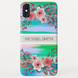 Case-Mate iPhone Case Monogramme floral rouge moderne coloré Abstrait