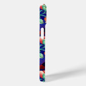 COQUES Case-Mate iPhone MONOGRAMME FLORAL VERT ROSE BLEU (Verso / Droite)