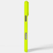 Coques Case-Mate iPhone Monogramme Fluoro Chartreuse Jaune Neon Moderne (Verso / Droite)