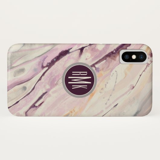 Coques Case-Mate iPhone Monogramme| Flux I (Dos (Horizontal))