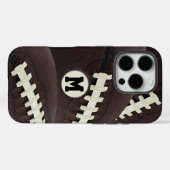 Coques Case-Mate iPhone Monogramme Football Graphique Moderne (Verso (horizontal))