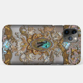 Coques Case-Mate iPhone Monogramme français de Perucho (Dos (Horizontal))