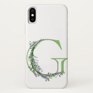 Case-Mate iPhone Case Monogramme G Lavande Eucalyptus