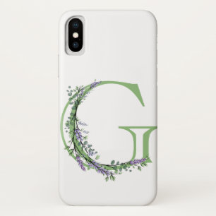 Case-Mate iPhone Case Monogramme G Lavande Eucalyptus