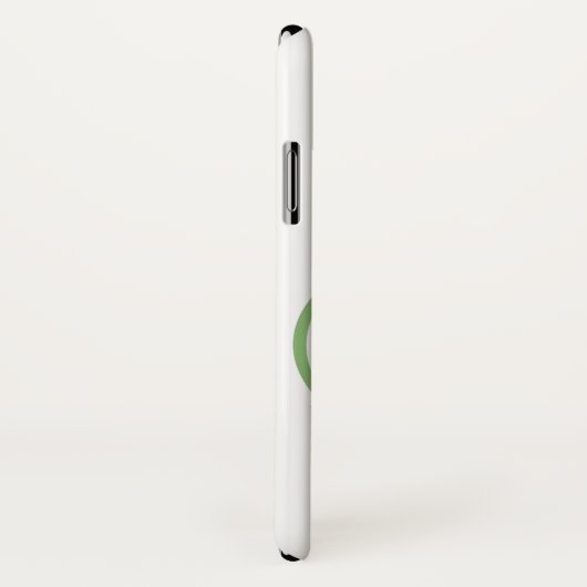 Coques Case-Mate iPhone Monogramme G Lavande Eucalyptus (Dos/Droite)