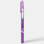 Coques Case-Mate iPhone Monogramme géométrique moderne violet (Verso / Gauche)