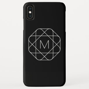 Case-Mate iPhone Case Monogramme géométrique noir et blanc