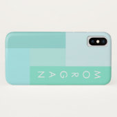 Coques Case-Mate iPhone monogramme géométrique pastel moderne (Dos (Horizontal))