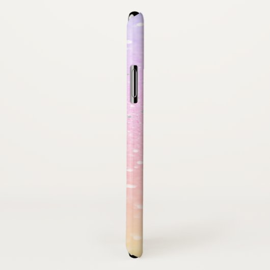 Coques Case-Mate iPhone Monogramme girly parties scintillant iridescente g (Dos/Droite)