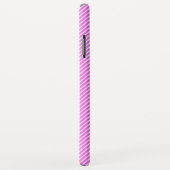 Coques Case-Mate iPhone Monogramme GL Pink Mini Chevron (Dos/Droite)
