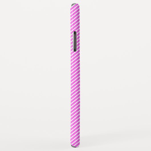 Coques Case-Mate iPhone Monogramme GL Pink Mini Chevron (Dos/Droite)