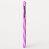 Coques Case-Mate iPhone Monogramme GL Pink Mini Chevron (Dos/Gauche)