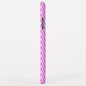 Coques Case-Mate iPhone Monogramme GL Pink Steep Chevron (Dos/Droite)