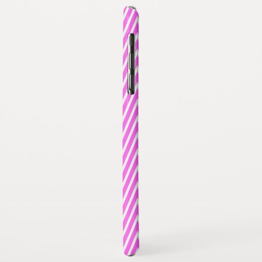 Coques Case-Mate iPhone Monogramme GL Pink Steep Chevron (Dos/Gauche)