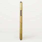 Coques Case-Mate iPhone Monogramme Gold Art déco unique (Dos/Droite)