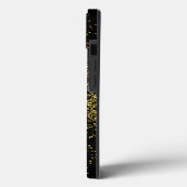 Coques Case-Mate iPhone Monogramme Gold & Black Girl (Verso / Gauche)