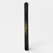 Coques Case-Mate iPhone Monogramme Gold & Black Girl (Dos/Gauche)