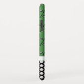 Coques Case-Mate iPhone Monogramme golf motifs vert noir (Dos/Droite)