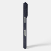 Coques Case-Mate iPhone Monogramme gras en cuir métallisé avec lanière (Verso / Droite)