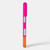Coques Case-Mate iPhone Monogramme Gras Rose Orange Chaud (Verso / Droite)