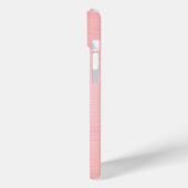 Coques Case-Mate iPhone Monogramme Gravé Acier Rose Métallisé (Verso / Gauche)