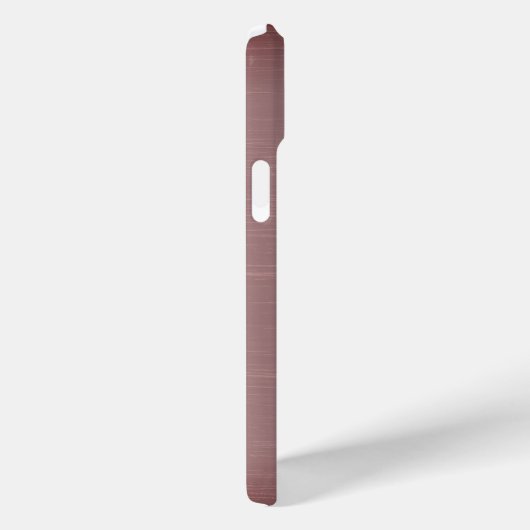 Coques Case-Mate iPhone Monogramme gravé en acier rose métallique (Verso / Droite)