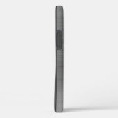 Coques Case-Mate iPhone Monogramme Gris Argent Élégant (Verso / Droite)