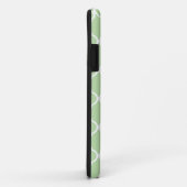 Coques Case-Mate iPhone Monogramme Gris de lattice marocain (Dos/Droite)