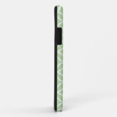 Coques Case-Mate iPhone Monogramme gris vert à la menthe des cercles géomé (Dos/Droite)