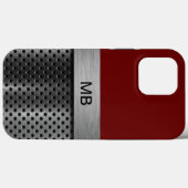 Coques Case-Mate iPhone Monogramme homme cool Professionnel d'affaires (Verso (horizontal))