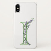 Coques Case-Mate iPhone Monogramme I Lavande Eucalyptus (Dos)