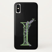 Coques Case-Mate iPhone Monogramme I Lavande Eucalyptus (Dos)