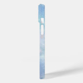 Coques Case-Mate iPhone Monogramme Icicles Snowflakes Bleu pourpre tendanc (Verso / Gauche)