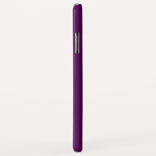 Coques Case-Mate iPhone Monogramme initial | Blanc Sur Violet Profond (Dos/Droite)