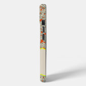 COQUES Case-Mate iPhone MONOGRAMME INITIAL C PETITES FLEURS VERTES ET ROUG (Verso / Gauche)