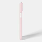 Coques Case-Mate iPhone Monogramme Initial Cadre Rose Clair Blanc (Verso / Droite)