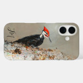 Coques Case-Mate iPhone Monogramme initial de Birdwatch Pic Pilé (Verso (horizontal))