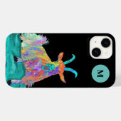 Coques Case-Mate iPhone Monogramme Initial de Chèvre Criant Drôle  (Verso (horizontal))