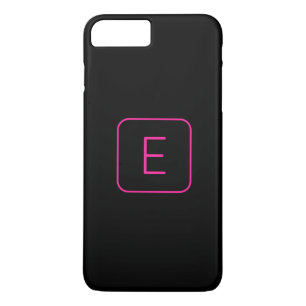 Case-Mate iPhone Case Monogramme Initial De Style Moderne Rose Et Noir