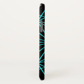 Coques Case-Mate iPhone Monogramme initial | Design géométrique turquoise (Dos/Droite)