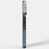 Coques Case-Mate iPhone Monogramme initial en gris Abstrait (Verso / Droite)