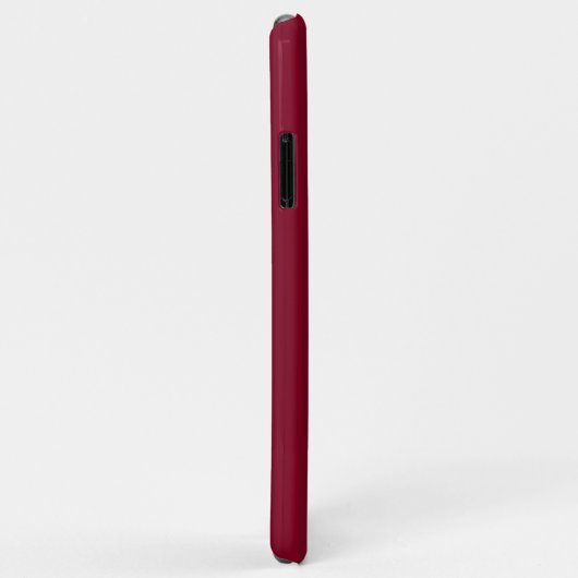 Coques Case-Mate iPhone Monogramme initial encadré bleu marine Bourgogne (Dos/Droite)