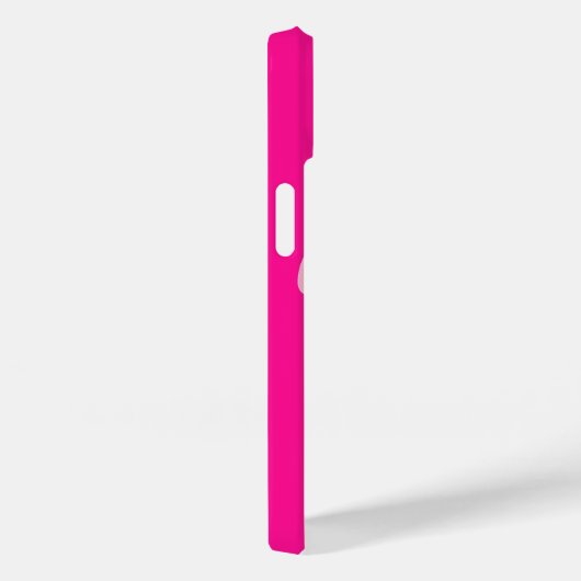 Coques Case-Mate iPhone Monogramme Initial Hot Pink (Verso / Droite)