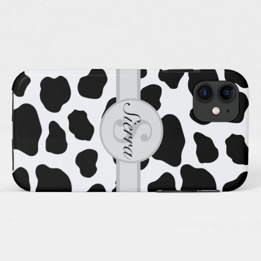 Coques Case-Mate iPhone Monogramme initial Impression personnalisée de la  (Dos (Horizontal))