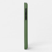 Coques Case-Mate iPhone Monogramme Initial Minimal Moderne Vert (Dos/Gauche)