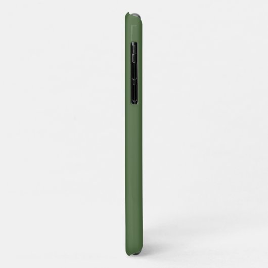 Coques Case-Mate iPhone Monogramme Initial Minimal Moderne Vert (Dos/Gauche)