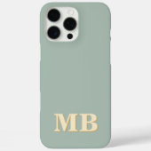 Coques Case-Mate iPhone Monogramme initial minimaliste moderne (Verso)